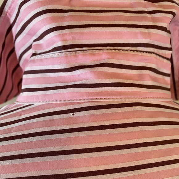 ❌SOLD❌ VERSACE JEANS COUTURE Pink Striped Blouse Sz XS - Picture 7 of 11